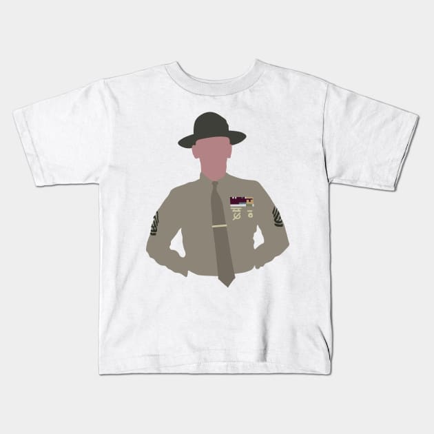 Gunnery Sargent Hartman Kids T-Shirt by FutureSpaceDesigns